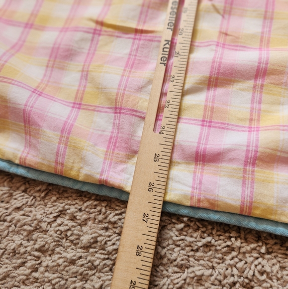 POTTERY BARN Kids Pillow Case Sham Pink Yellow Home Bedding Cotton 26 x 26 - Picture 6 of 7